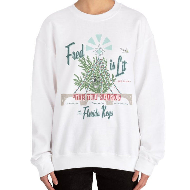 Christmas Sweatshirt - Fred is Lit!