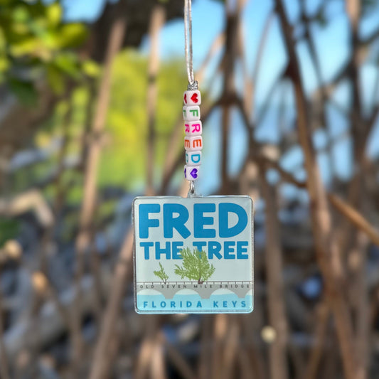 Fred the Tree Square Ornament