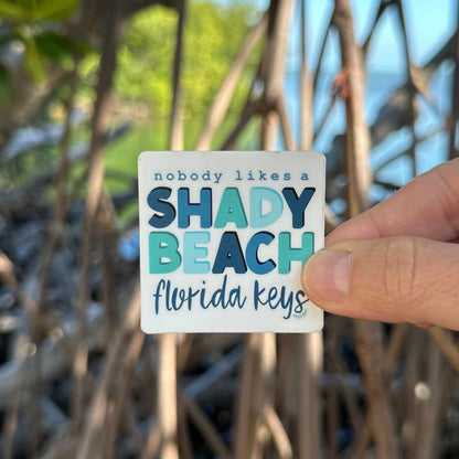 Shady Beach Sticker