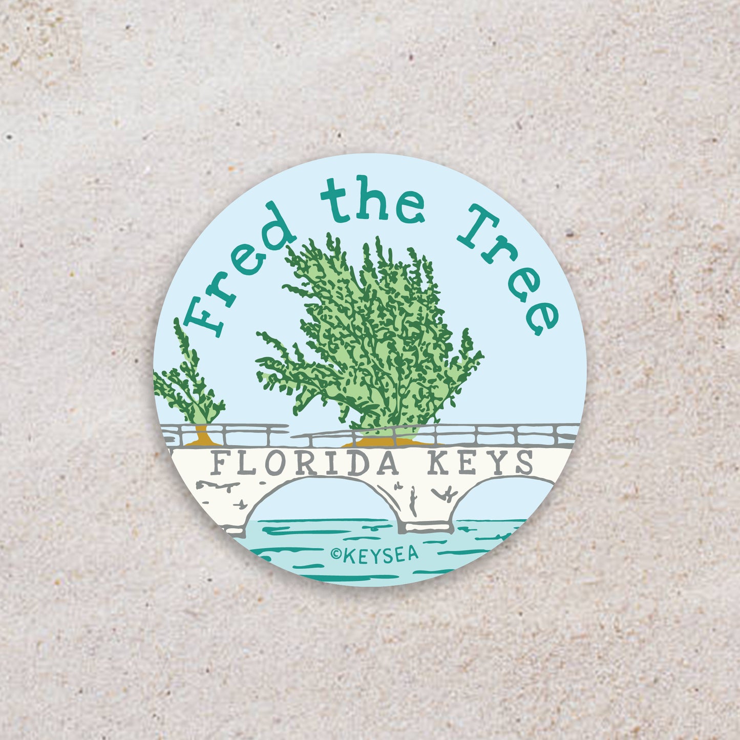 Fred the Tree 2" Round Sticker