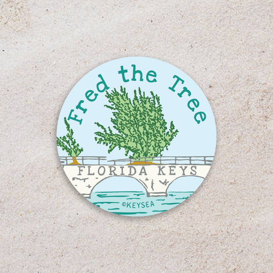 Fred the Tree 2" Round Sticker