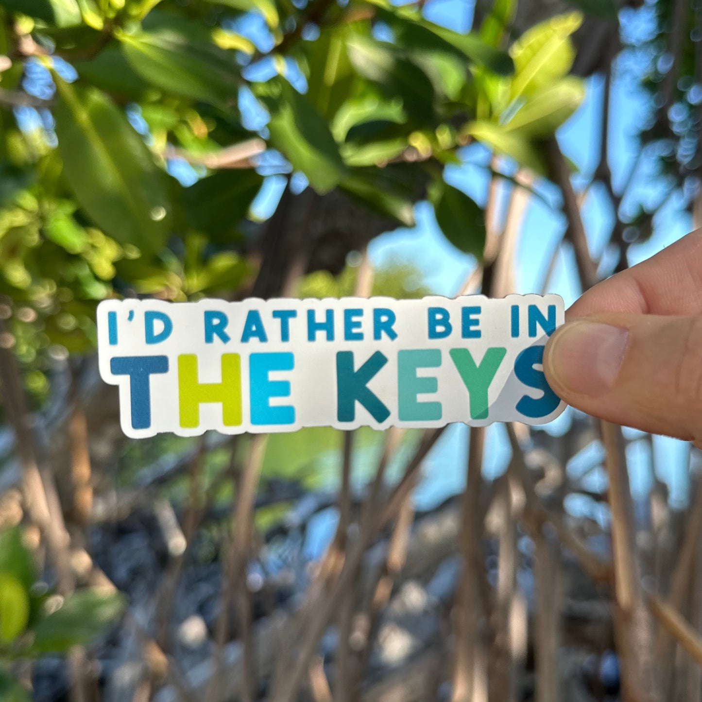 I'd Rather Be in the Keys Magnet