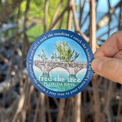 Fred the Tree 3" Round Magnet