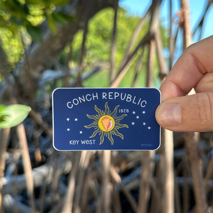 Conch Republic Flag Sticker