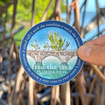 Fred the Tree 3” Round Sticker