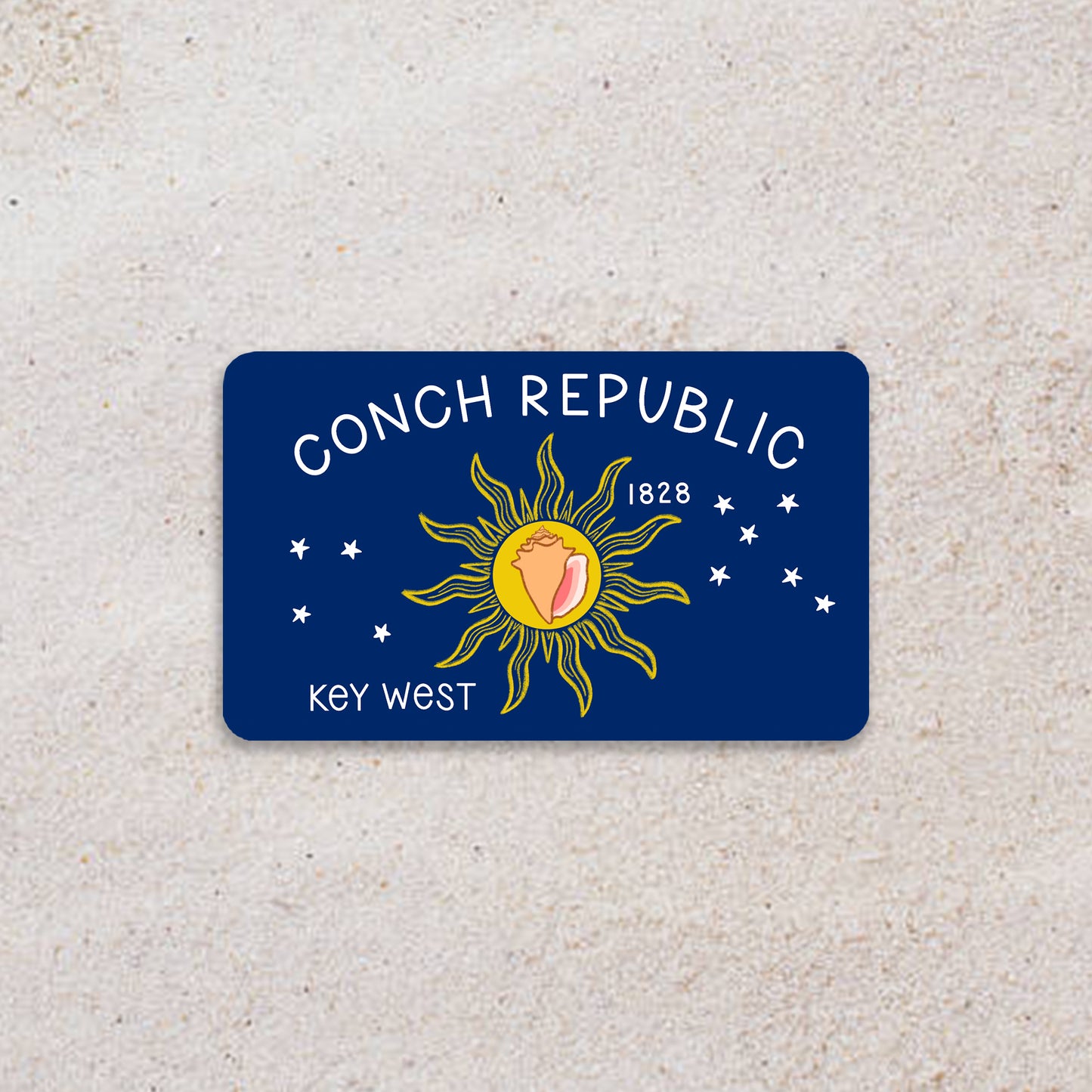 Conch Republic Flag Sticker