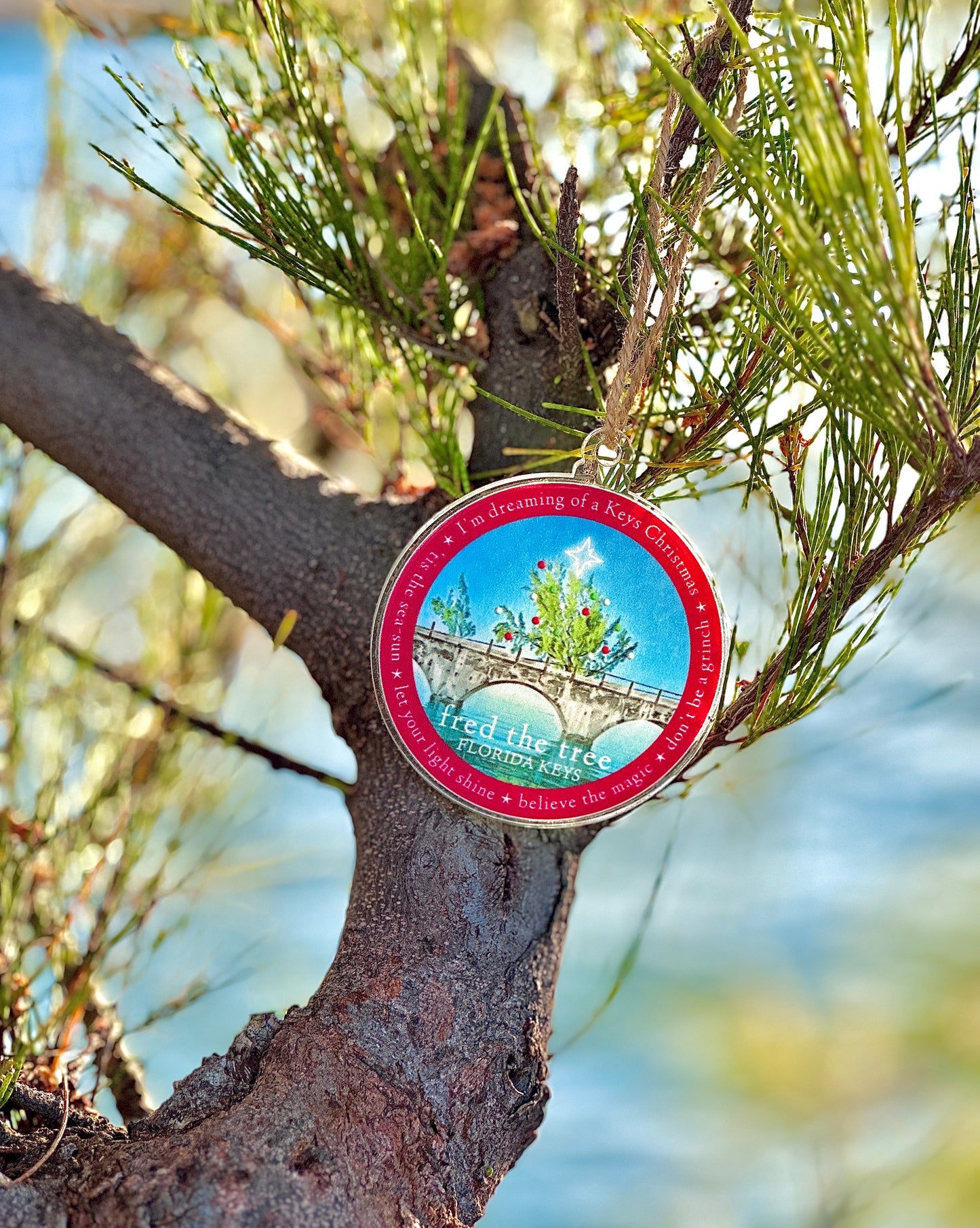 Fred the Tree Round Ornament