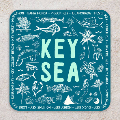 Keysea 3.5" Square Sticker