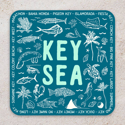 Keysea 3.5" Square Sticker