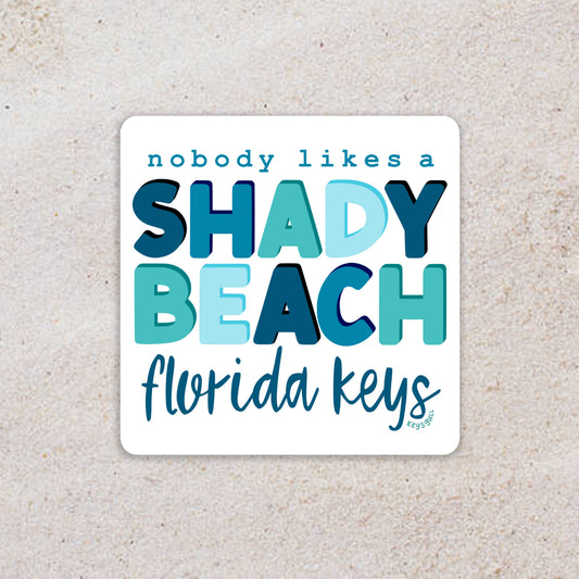 Shady Beach Sticker