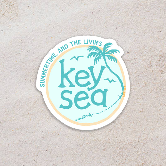 Summertime Keysea 2" Sticker